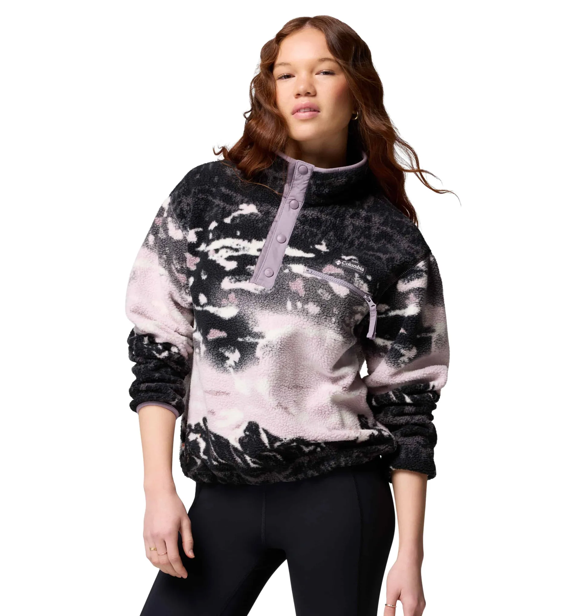 Helvetia II Printed Crop W Purple