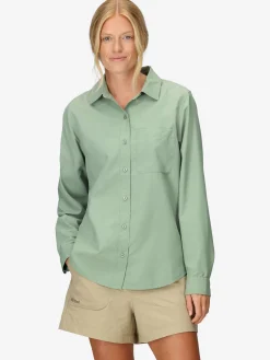 Hemd Airexchange Solarshield - W Agate Green