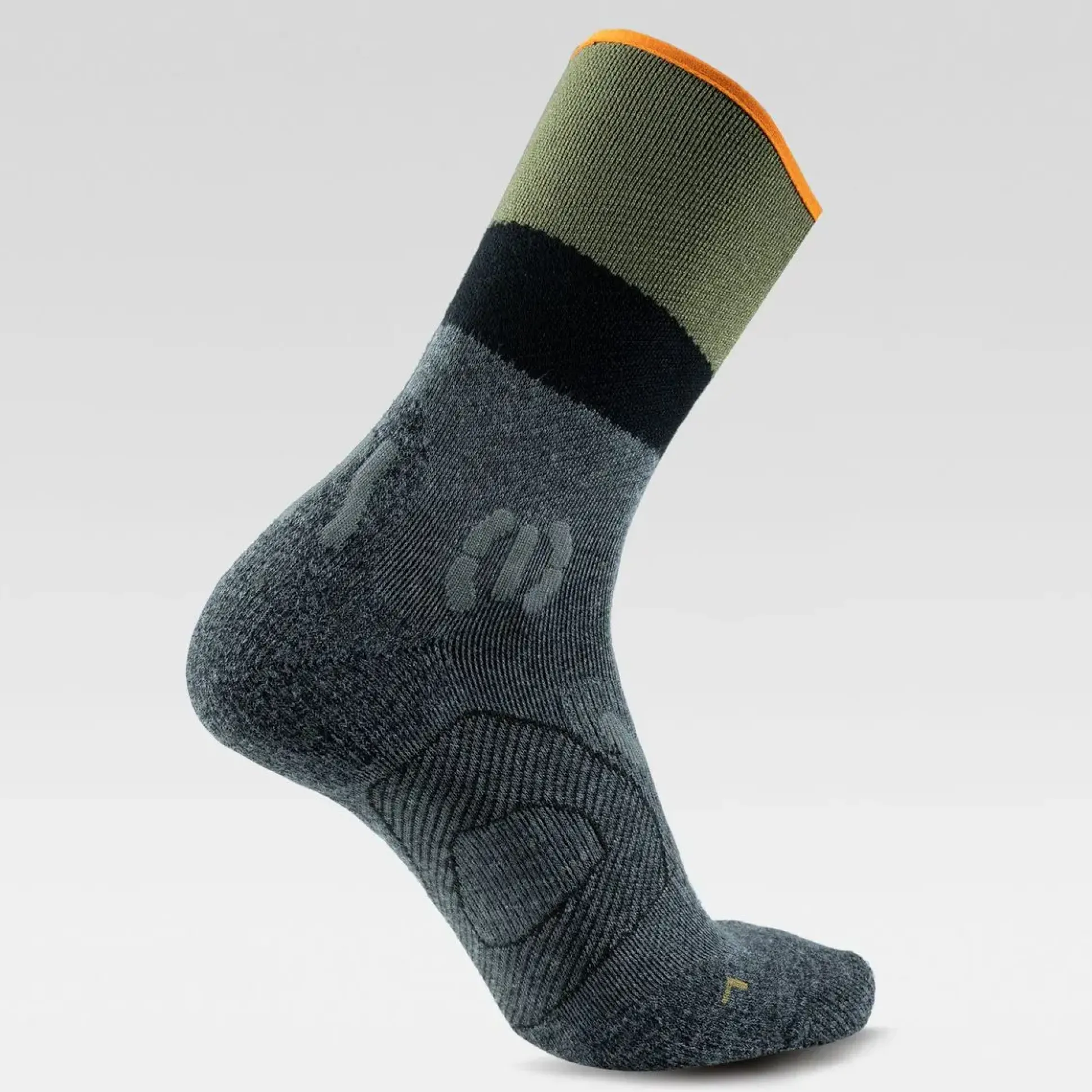Herren Trekking One Cool Socken - Anthracite/Green