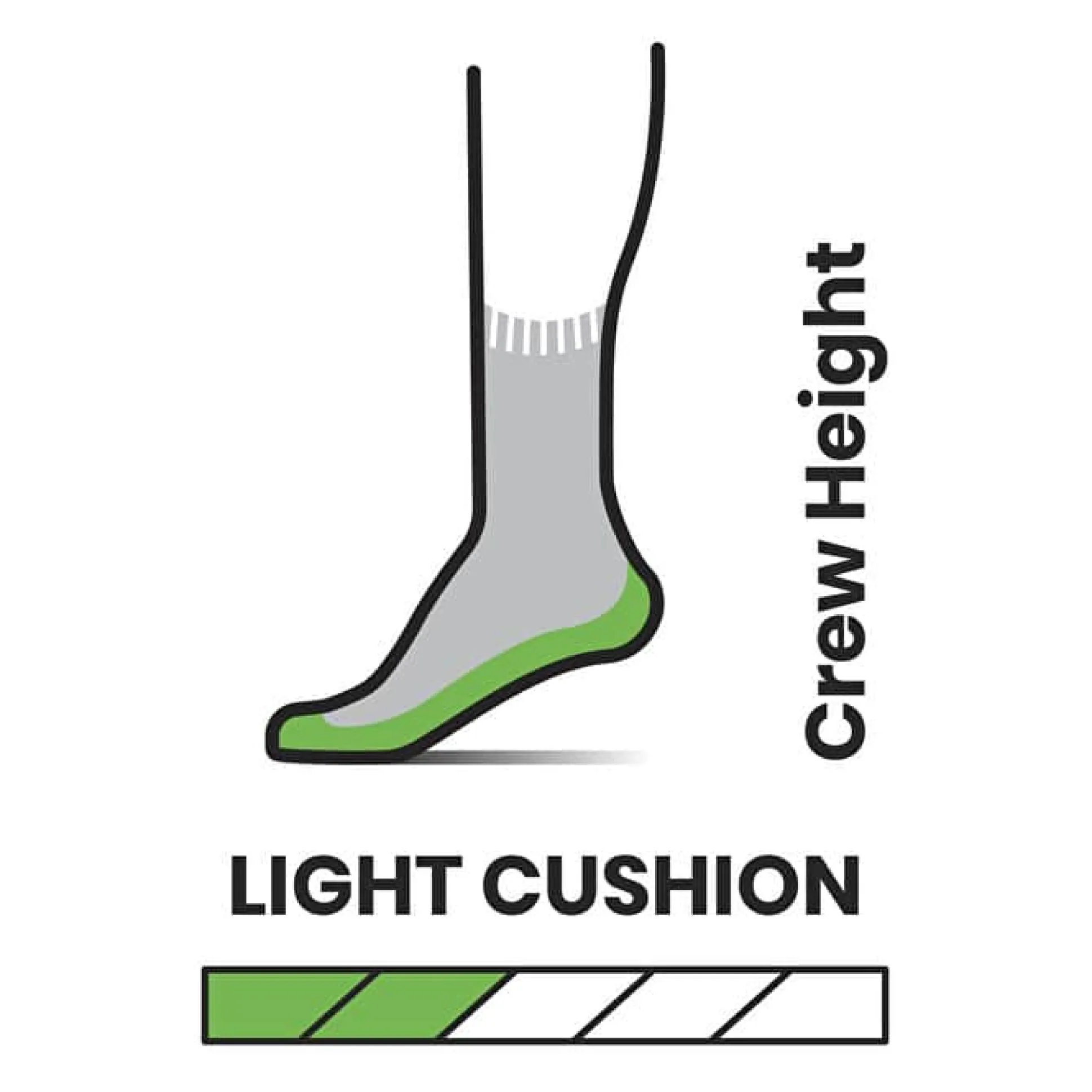 Hike Light Cushion Pride Crew - Charcoal