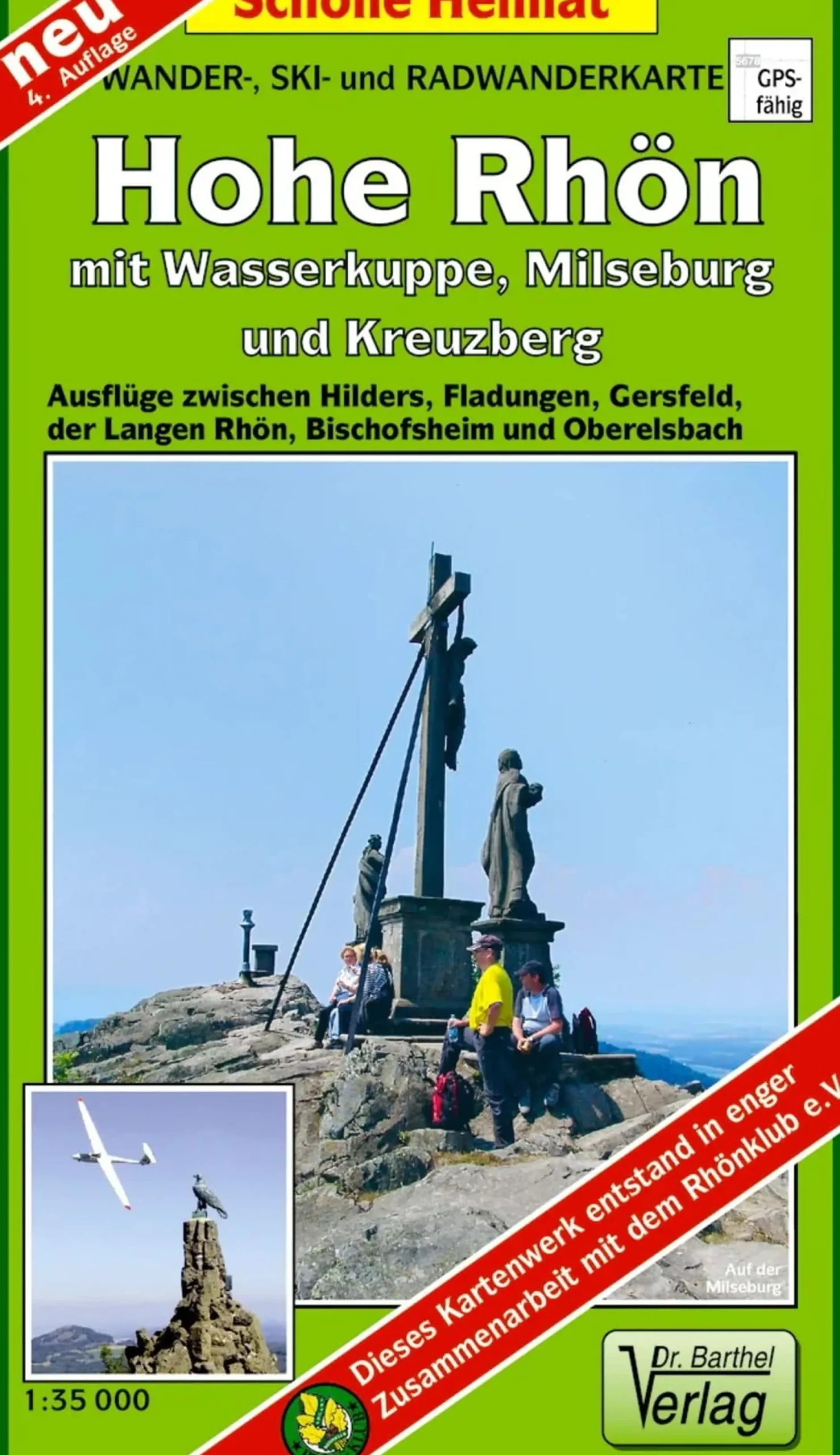 Hohe Rhön mit Wasserkuppe, Milseburg und Kreuzberg