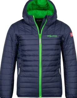 Kids Eikefjord Jacket - navy/bright green