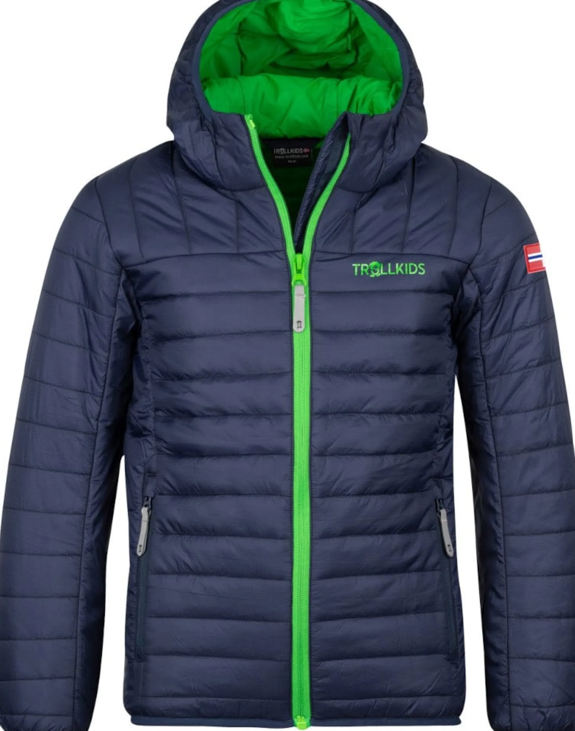 Kids Eikefjord Jacket - navy/bright green