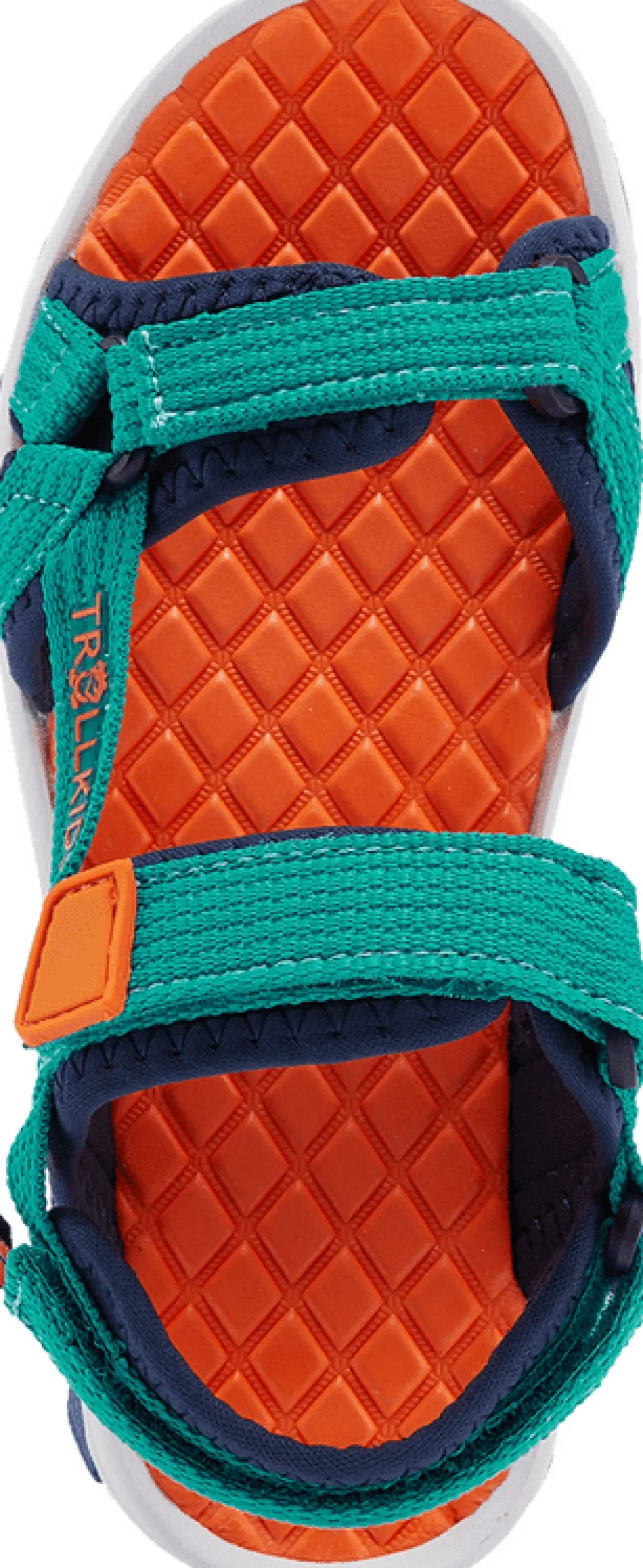 Kids Oslofjord Sandal Lake Blue/Bright Orange