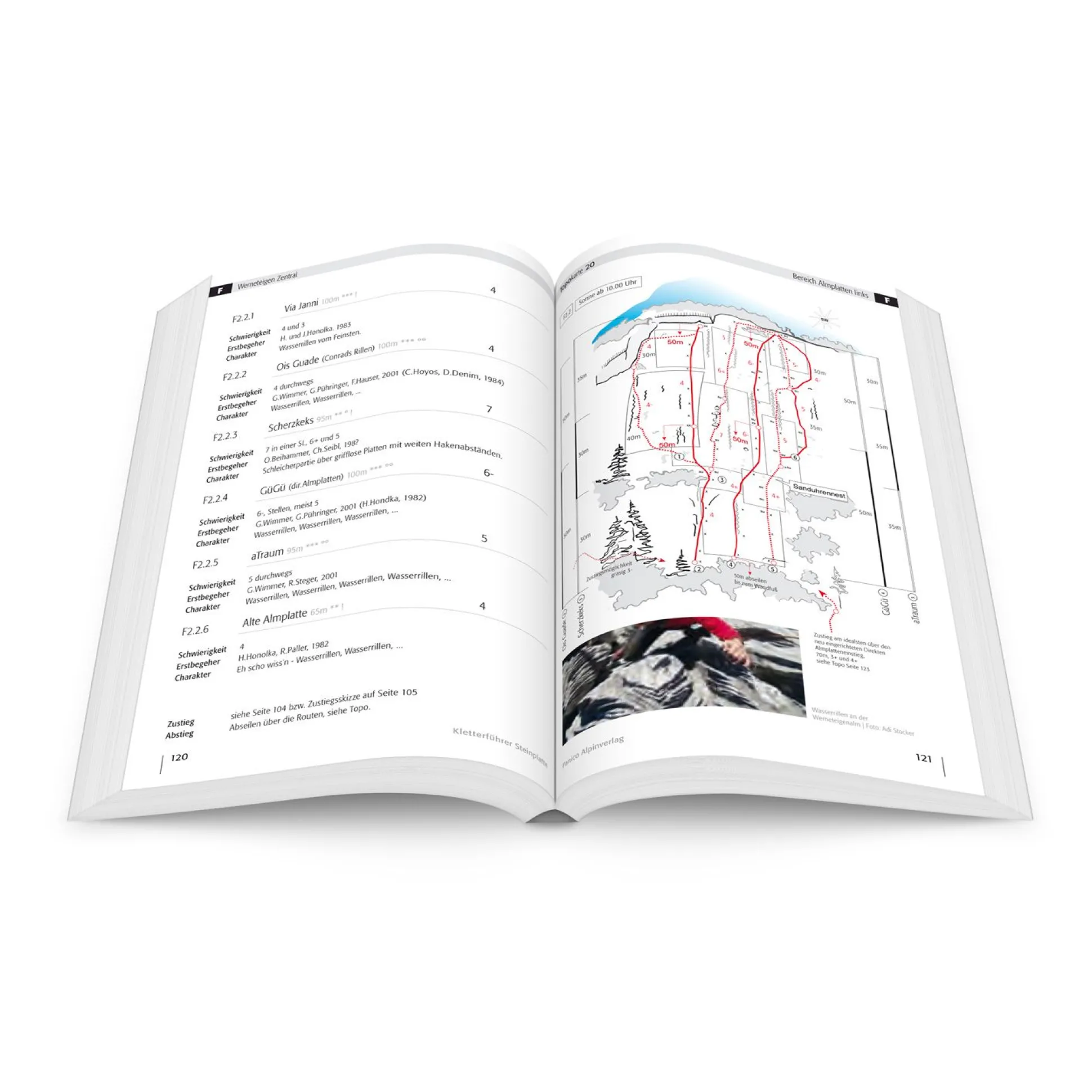 Kletterführer Steinplatte