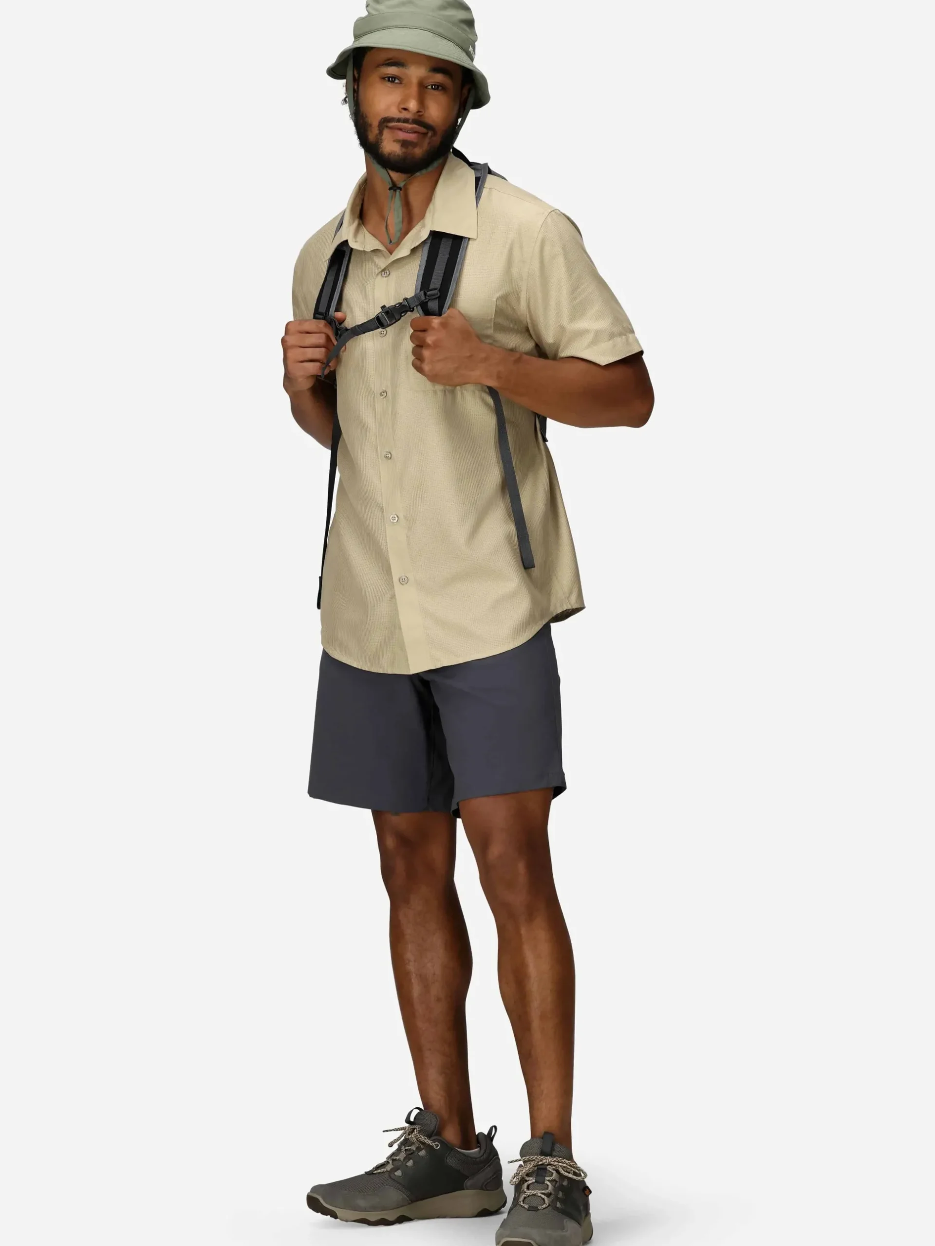 Kurzarm - Hemd Airexchange SS Chinchilla