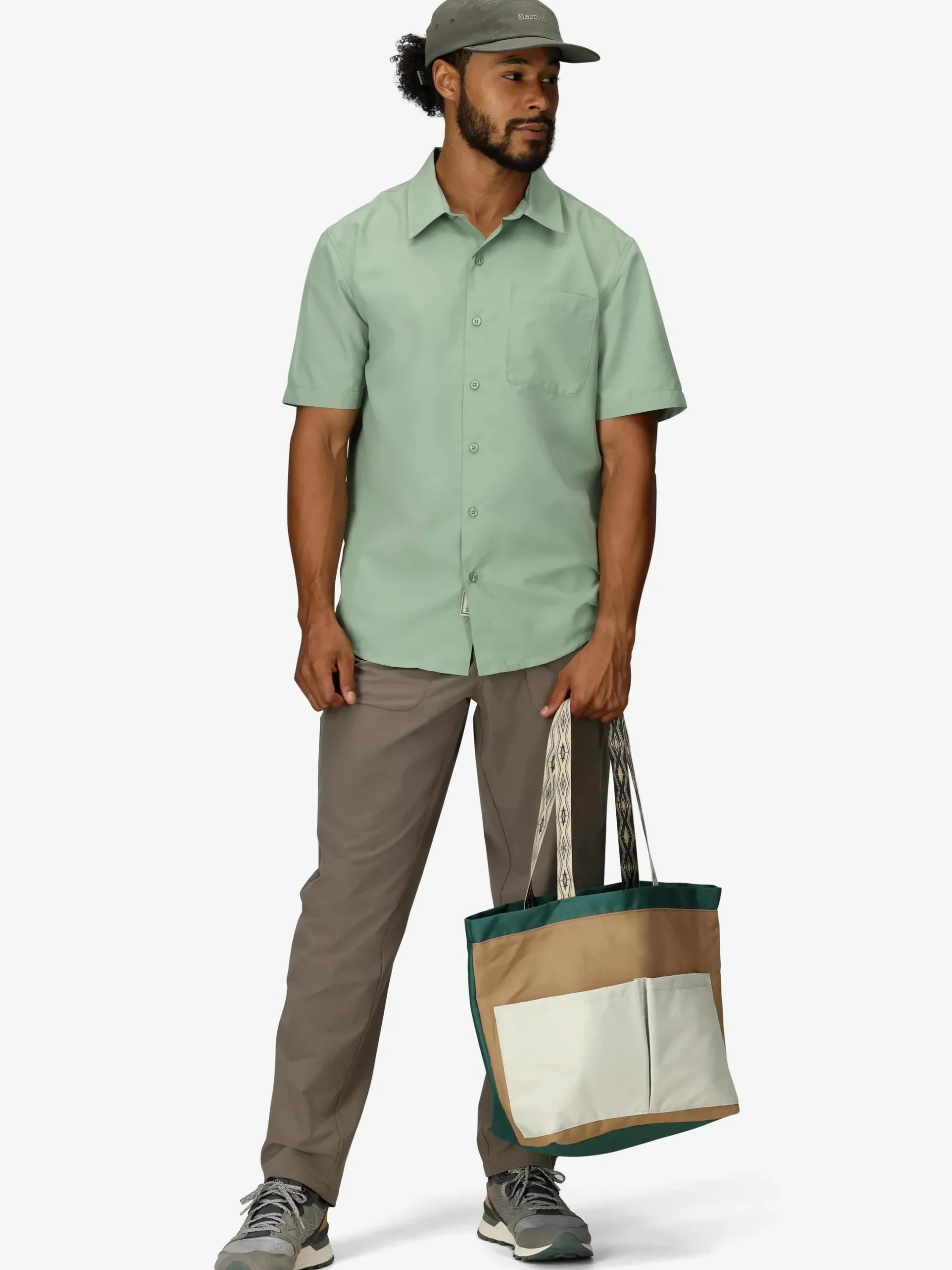 KurzarmhemdAirexchange Solarshield Agate Green