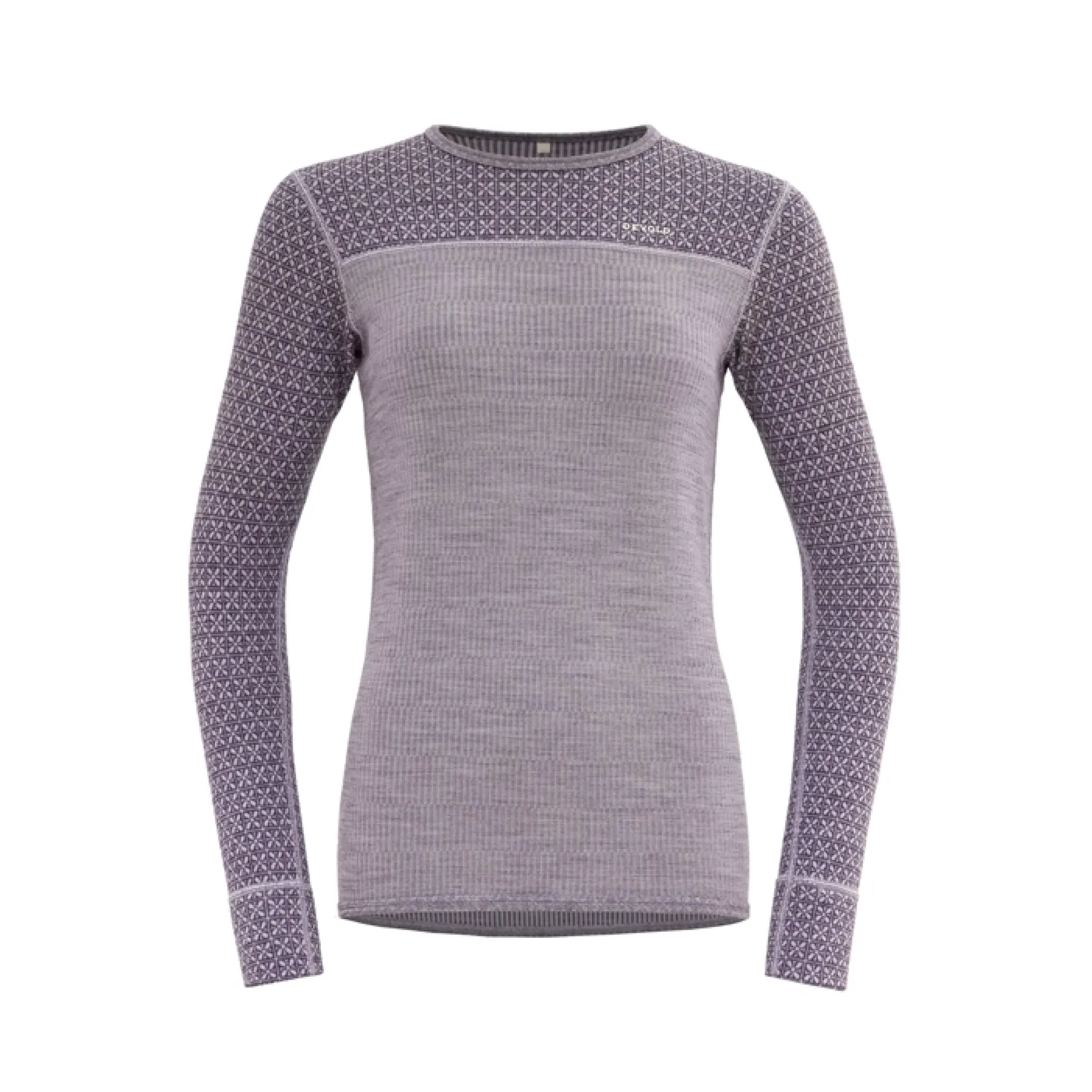 Kvitegga Merino 230 Crossneck-W-Orchid