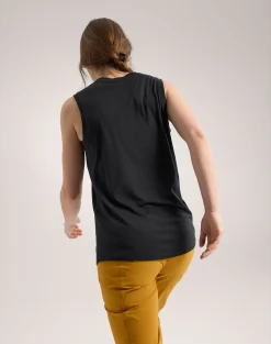 Lana Merino Wool Tank W Black