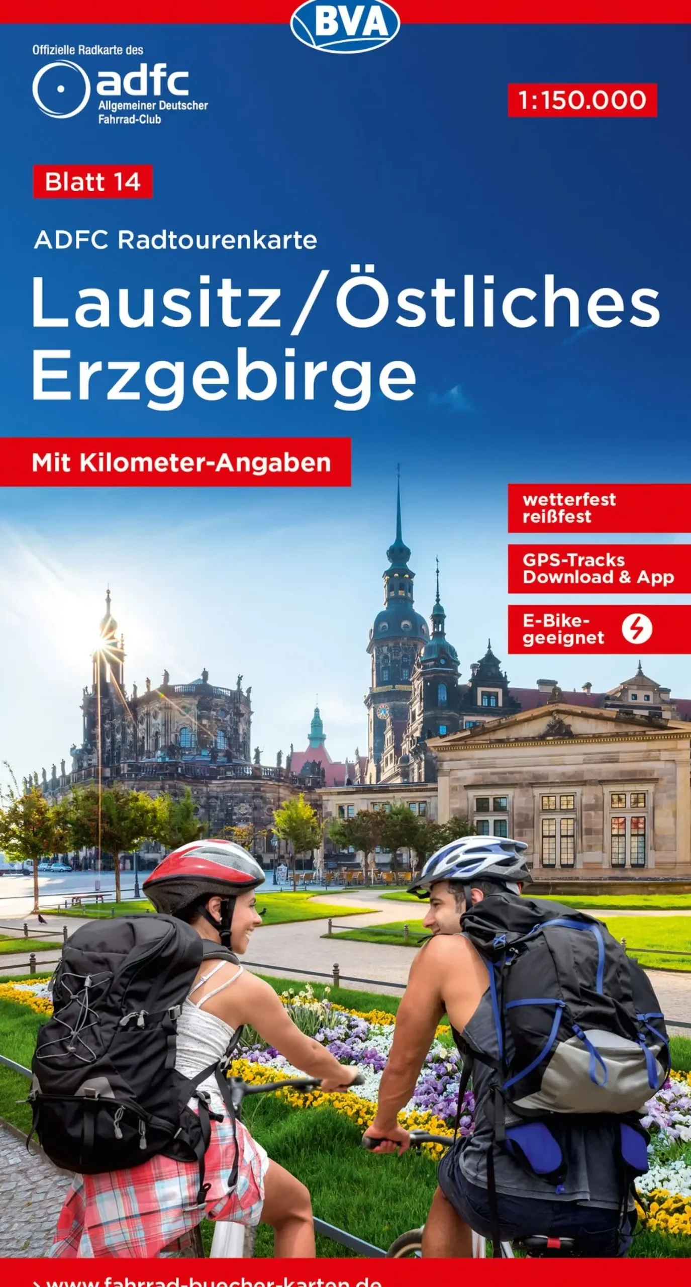Lausitz / Östliches Erzgebirge Fahrradkarte