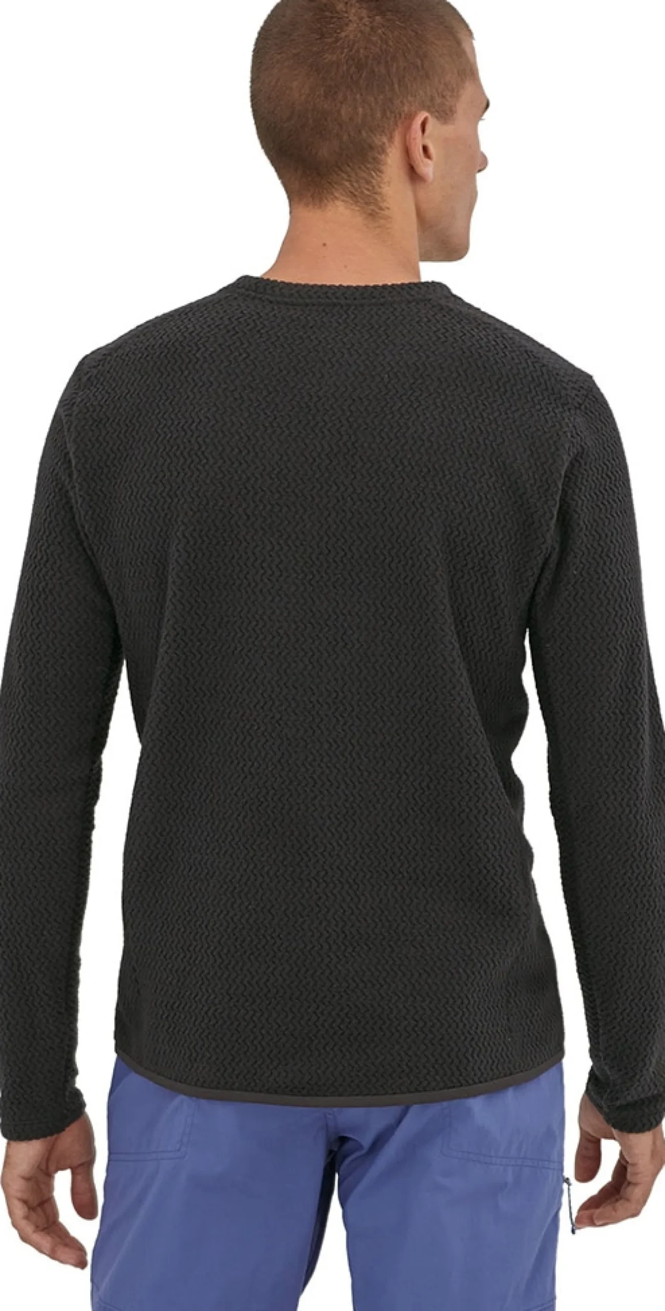 Man's R1 Air Fleece Crew - black