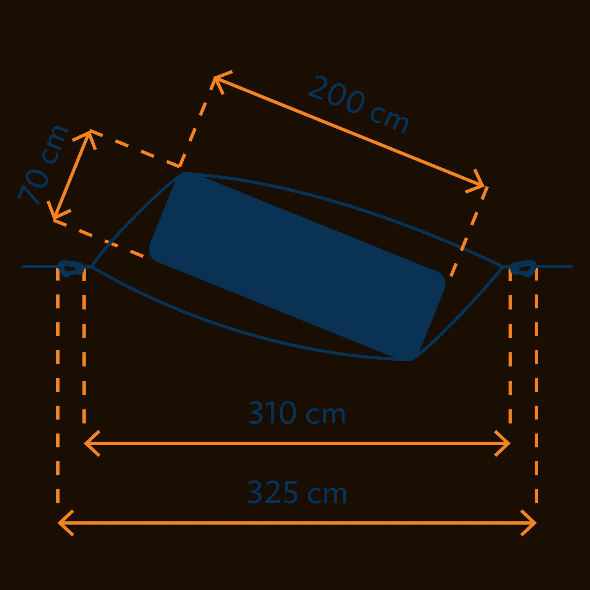 Mat Pro Hammock Navy Blue