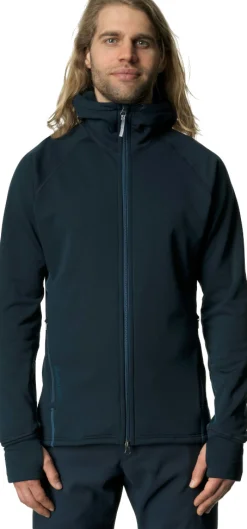 Men's Power Hoody Fleece Jacke - blue illusion