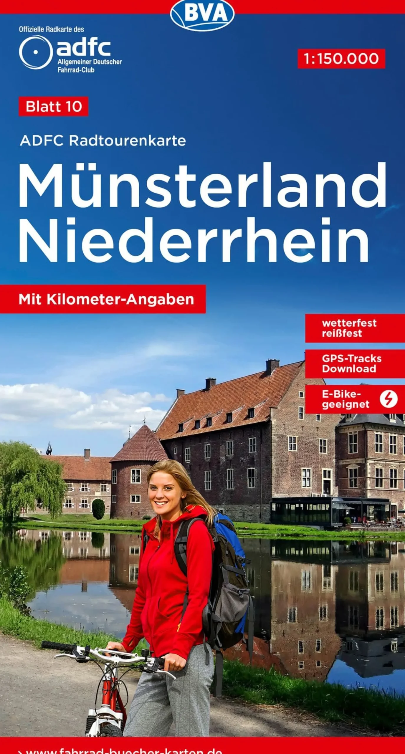 Münsterland / Niederrhein Fahrradkarte