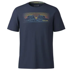 Mountain Sunrise Active T-Shirt - Deep Navy