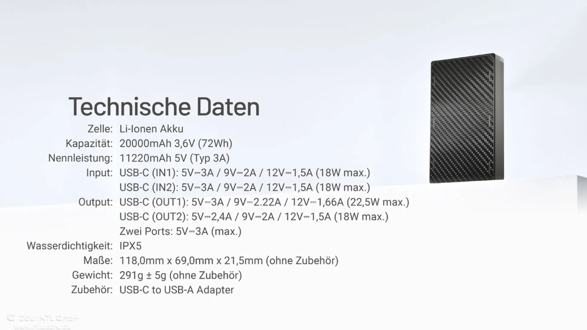 NB20000 Gen3 Powerbank