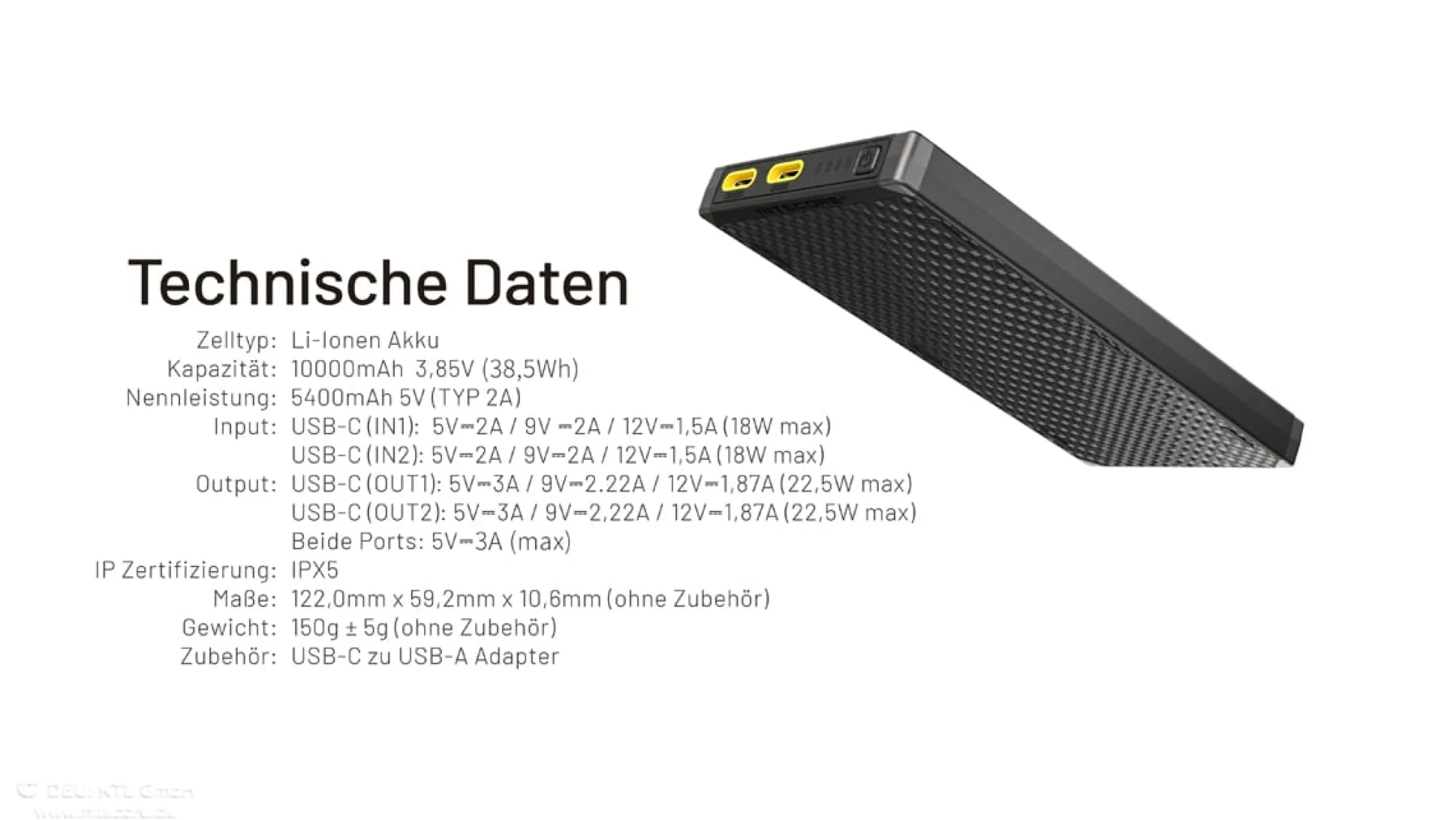 NB10000 Gen3 Powerbank