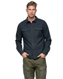 Nordmarka Flannel Shirt Navy Blue