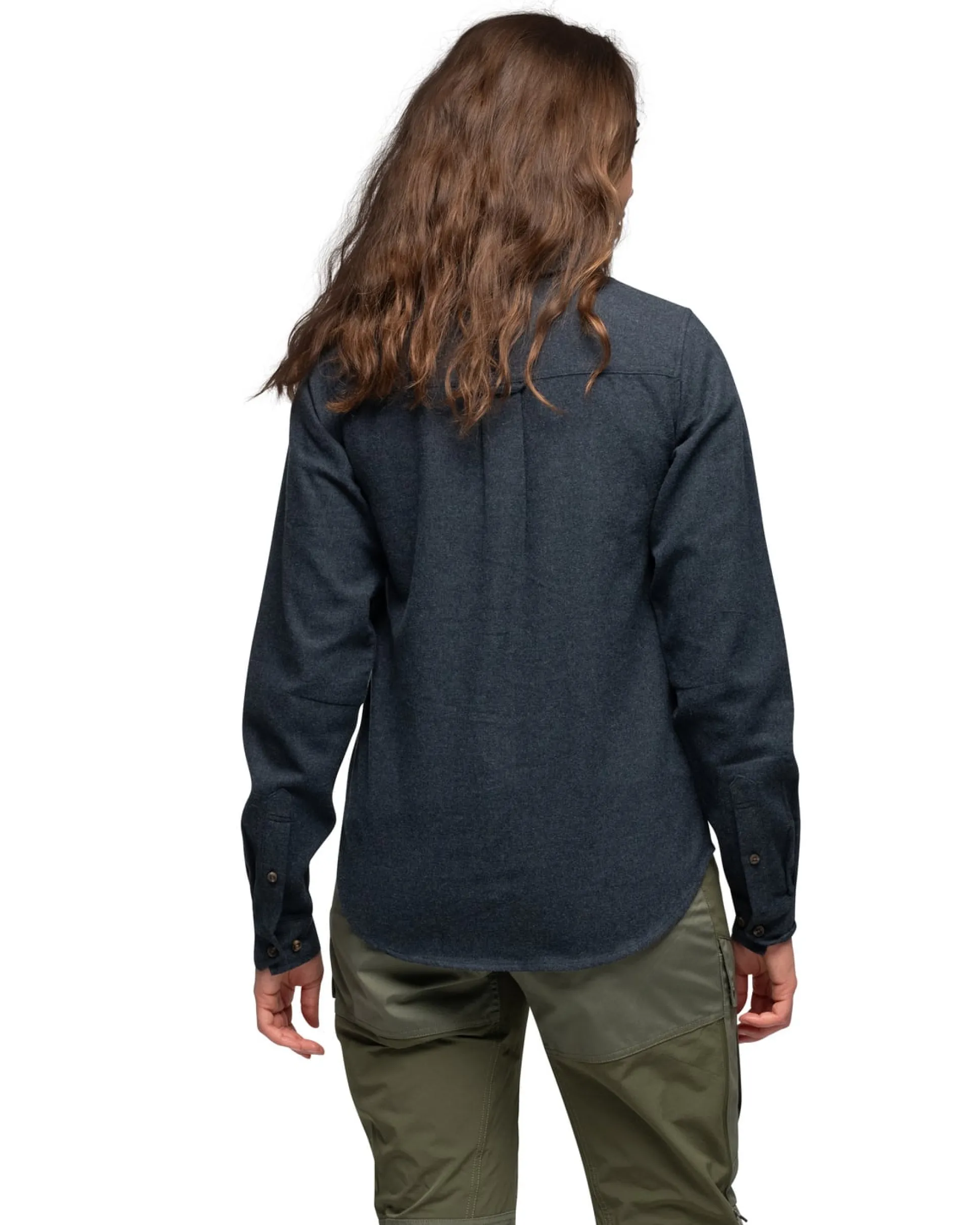 Nordmarka Flannel Shirt W Navy Blue