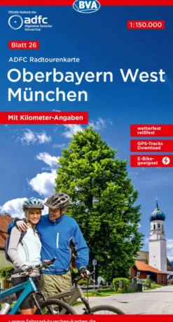 Oberbayern West / München Fahrradkarte