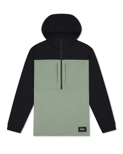 Offgrid Merino Fleece 1/2 Zip Long Sleeve Willow Black
