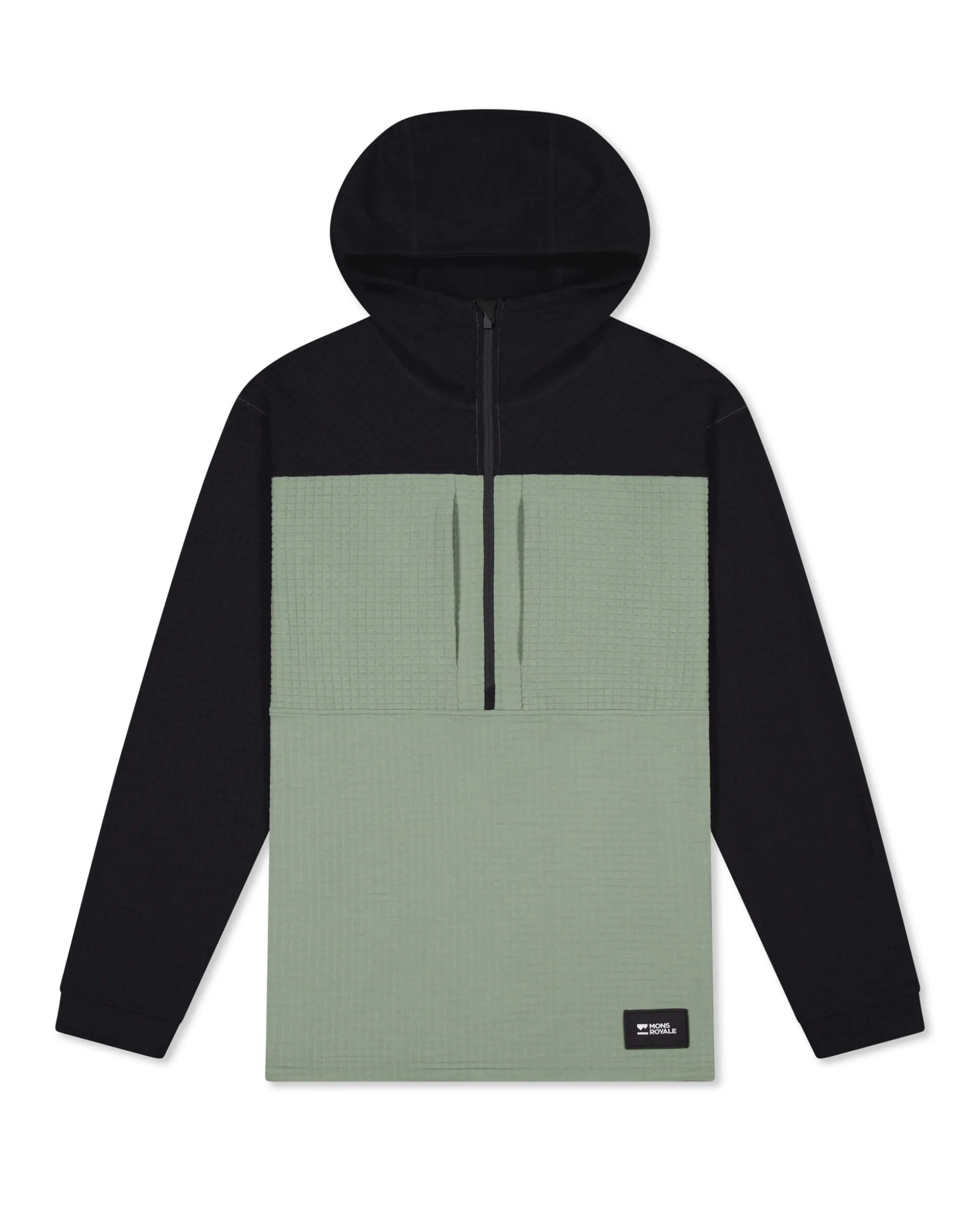 Offgrid Merino Fleece 1/2 Zip Long Sleeve Willow Black