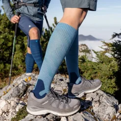 Outdoor Merino Compression Socks W Sky Blue