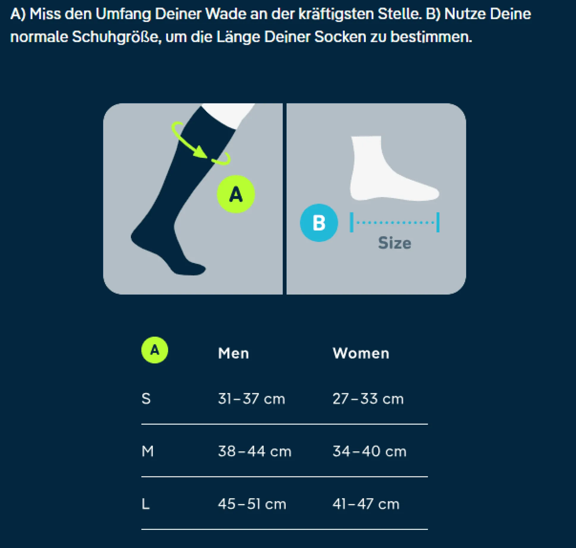 Outdoor Merino Compression Socks Ocean Blue