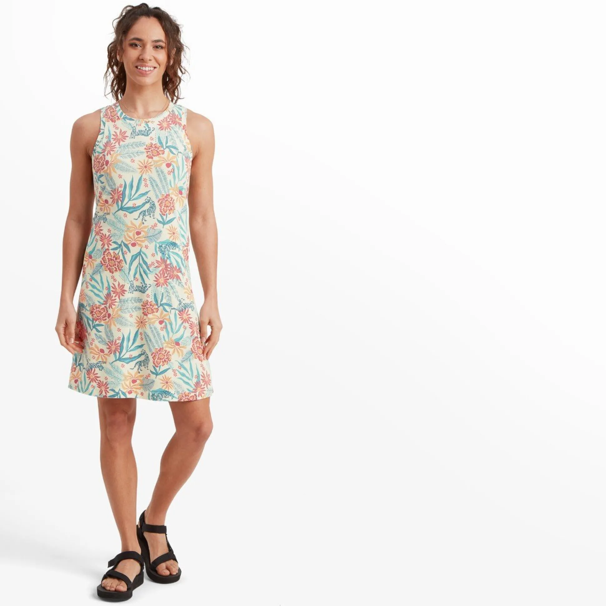 Padma Sporty Dress W Peetho Tiger Floral