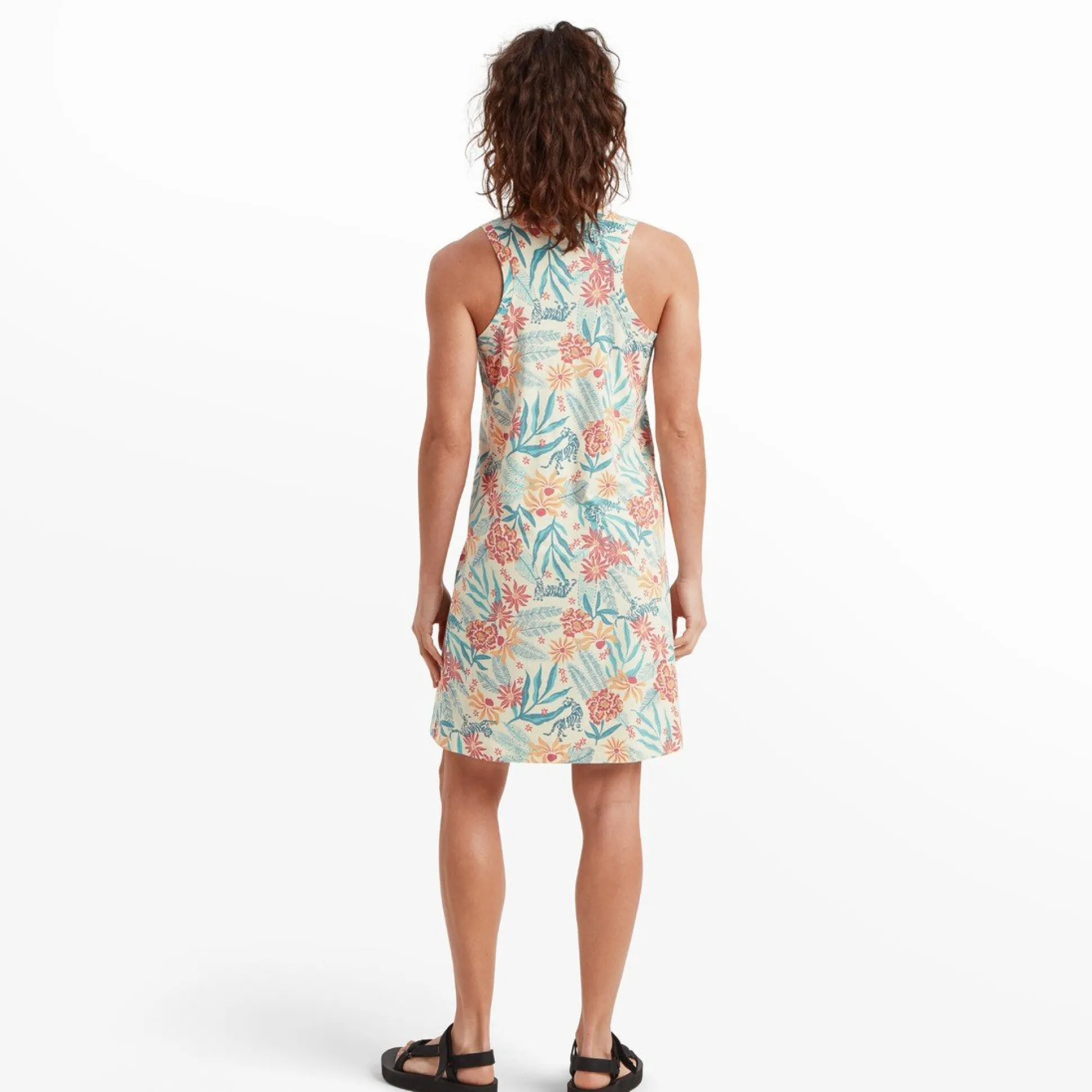 Padma Sporty Dress W Peetho Tiger Floral