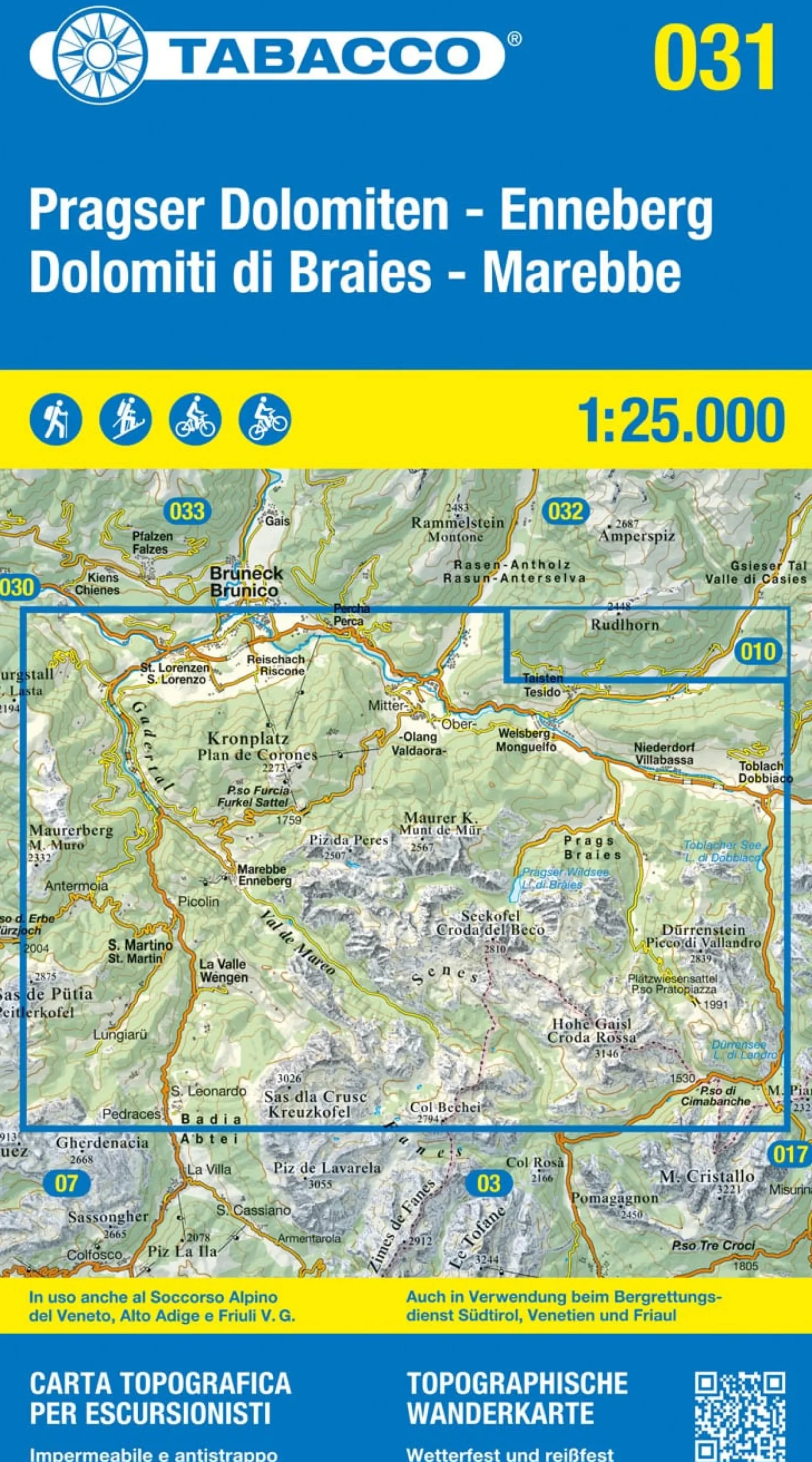 Pragser Dolomiten/Dolomiti di Braies, Enneberg/Marebbe