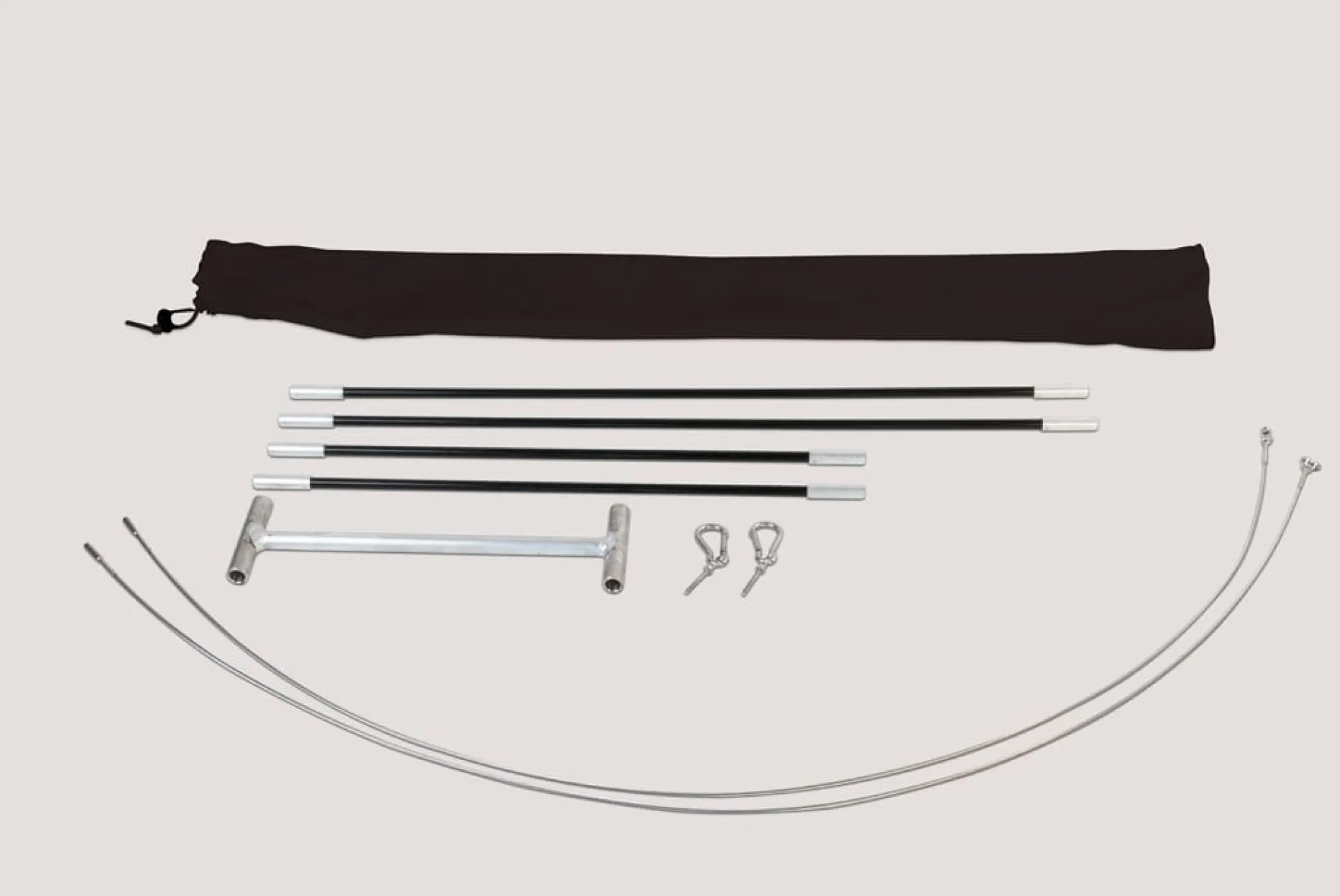 Pulka Zuggestänge Komplett