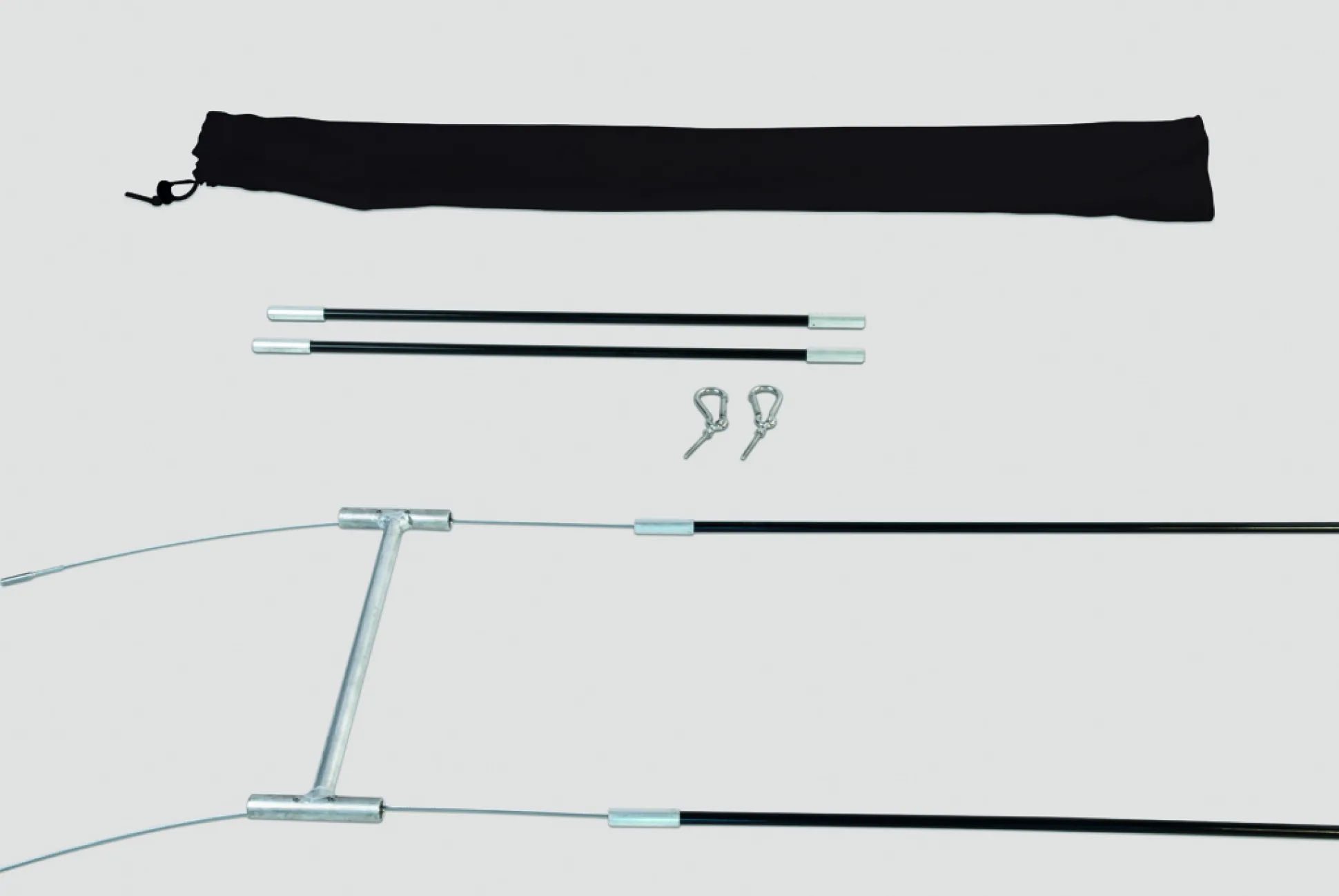 Pulka Zuggestänge Komplett