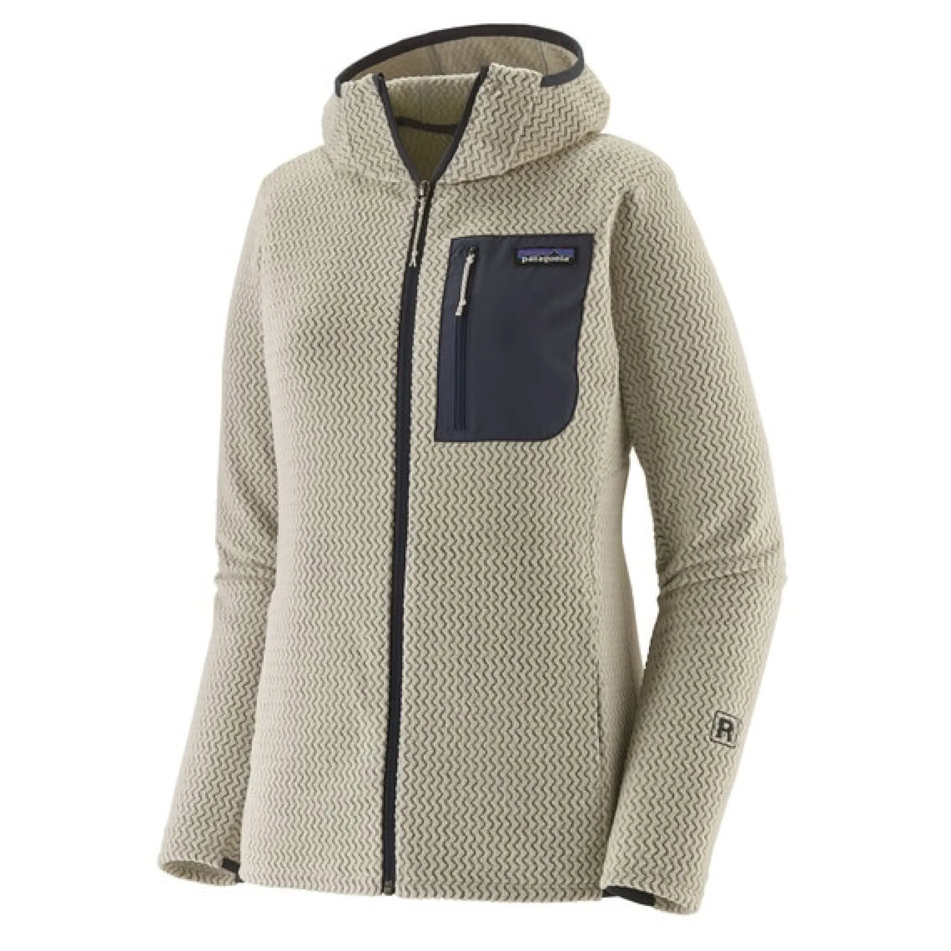 R1 Air Full Zip Hoody W Wool White