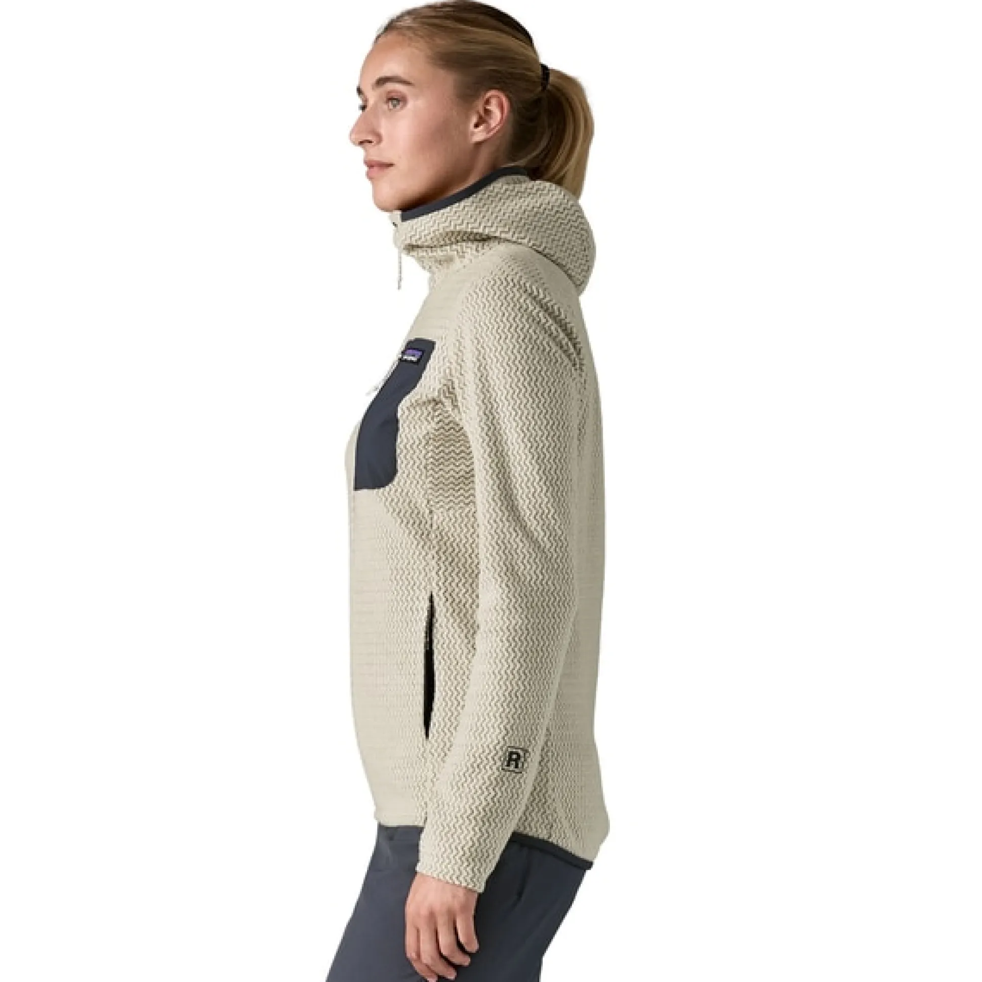 R1 Air Full Zip Hoody W Wool White