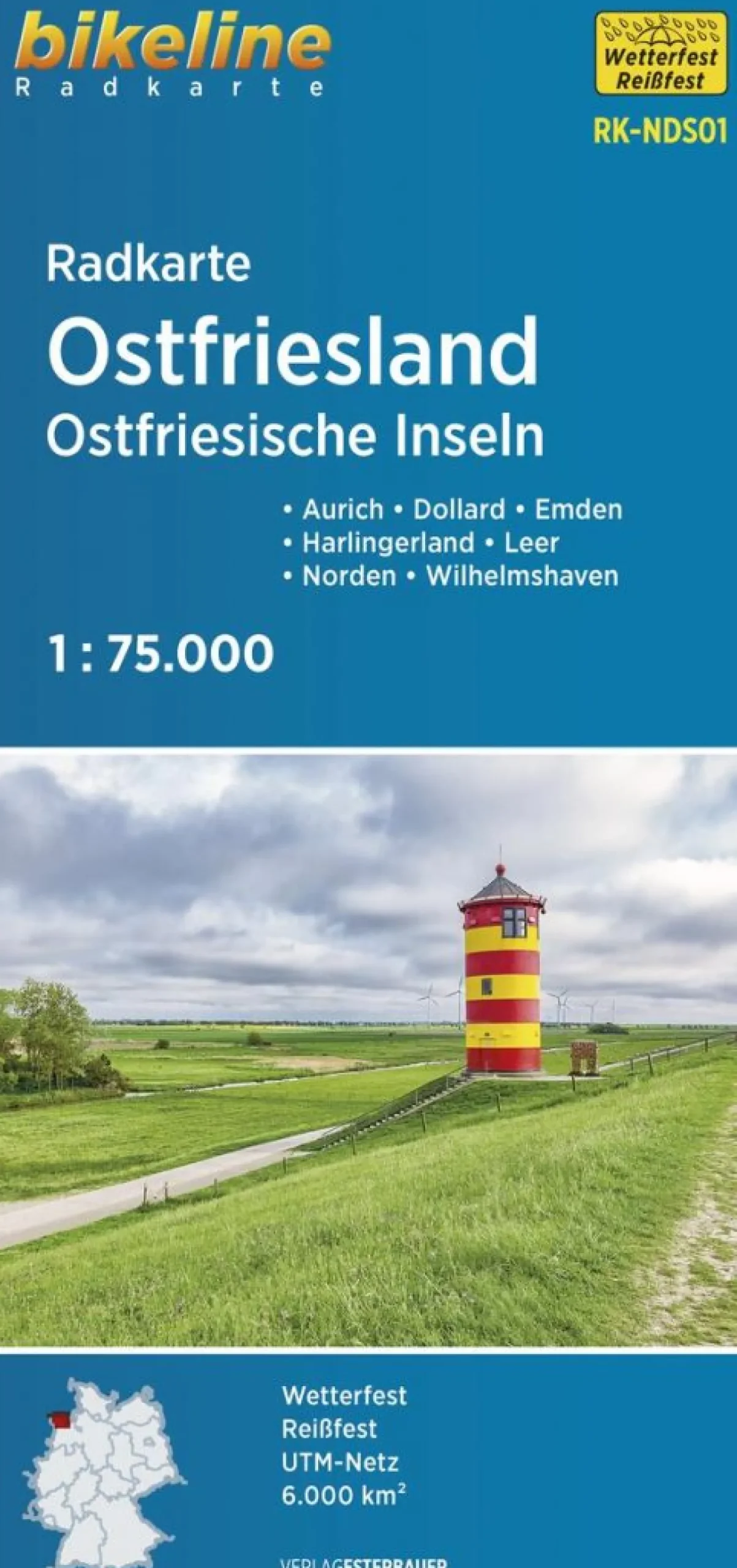Radkarte Ostfriesland, Ostfriesische Inseln