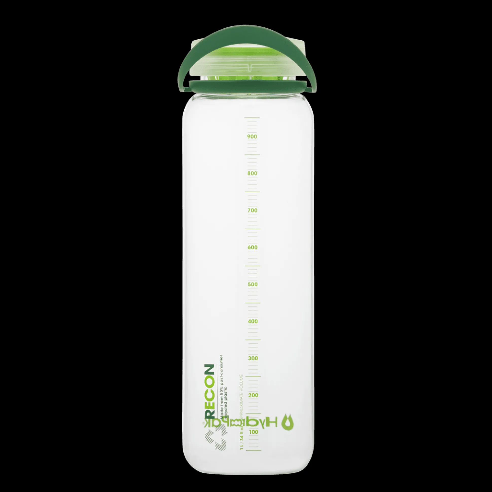 Recon Bottle 1L Clear/Green/Lime