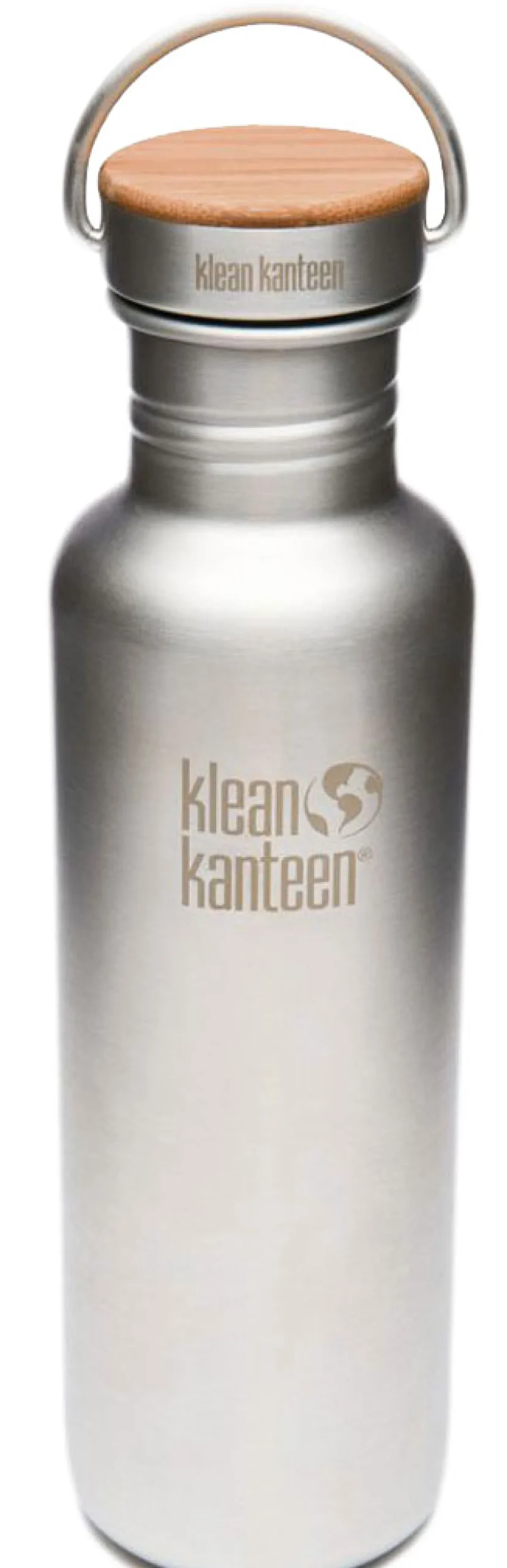Reflect Trinkflasche 800ml bamboo cap - stainless