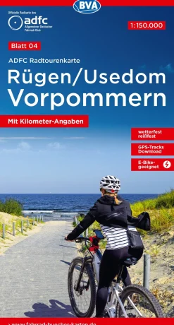 Rügen / Usedom / Vorpommern Fahrradkarte