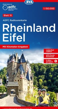 Rheinland / Eifel Fahrradkarte , Auflage 2019