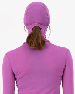 Santa Rosa Merino Balaclava W Purple Bolt
