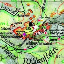 Schrammsteine Affensteine 1:10.000