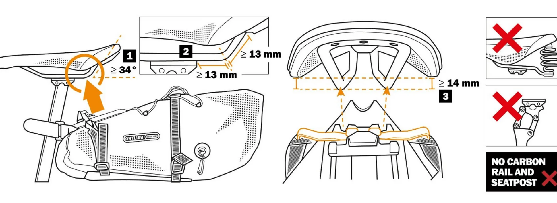 Seat-Pack QR - black matt