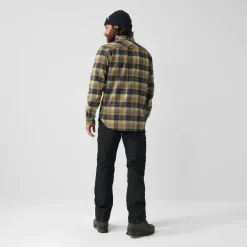 Singi Heavy Flannel Shirt White/Navy