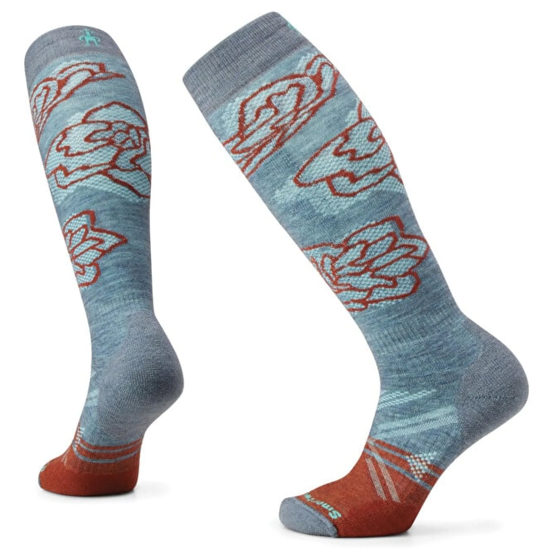 Ski Full Cushion Pattern OTC W Pewter Blue