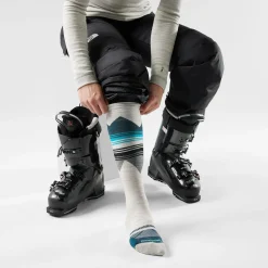 Ski Targeted Cushion Socks Women - Ash