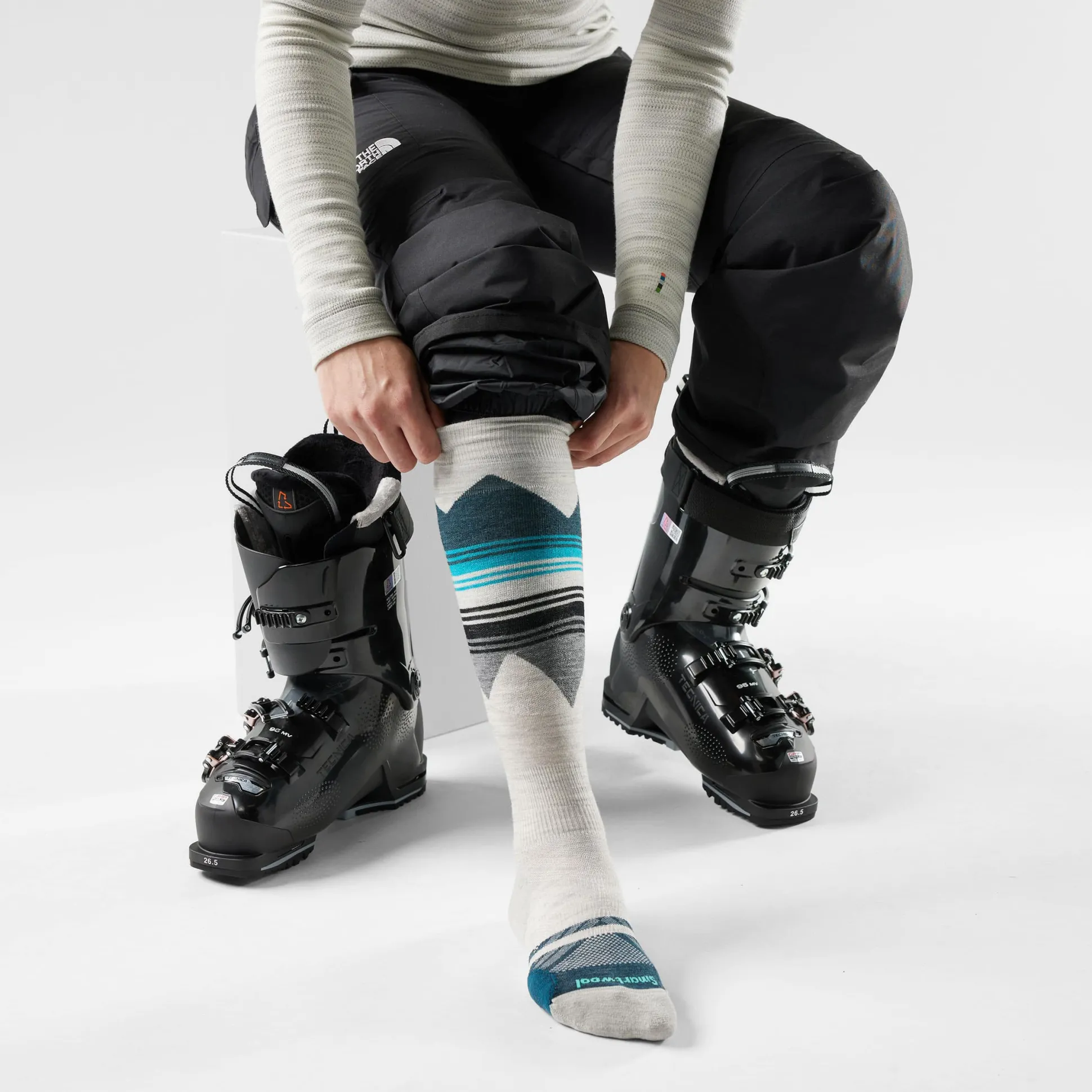 Ski Targeted Cushion Socks Women - Ash