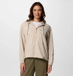 Skien Valley Hood LS Shirt W Dark Stone