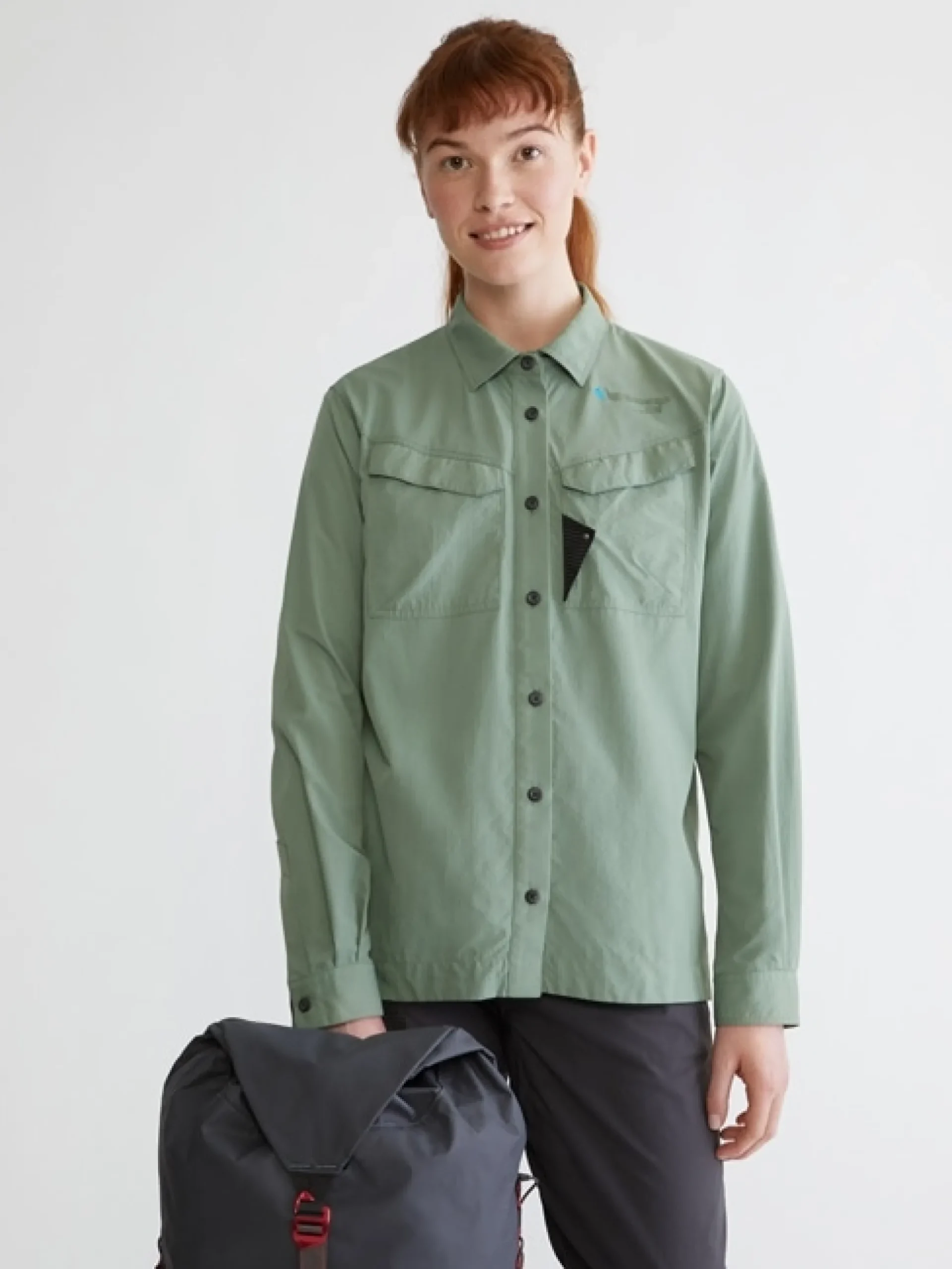 Syn LS Shirt Silver Creme