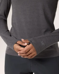 Taema Crew LS W Black Hthr